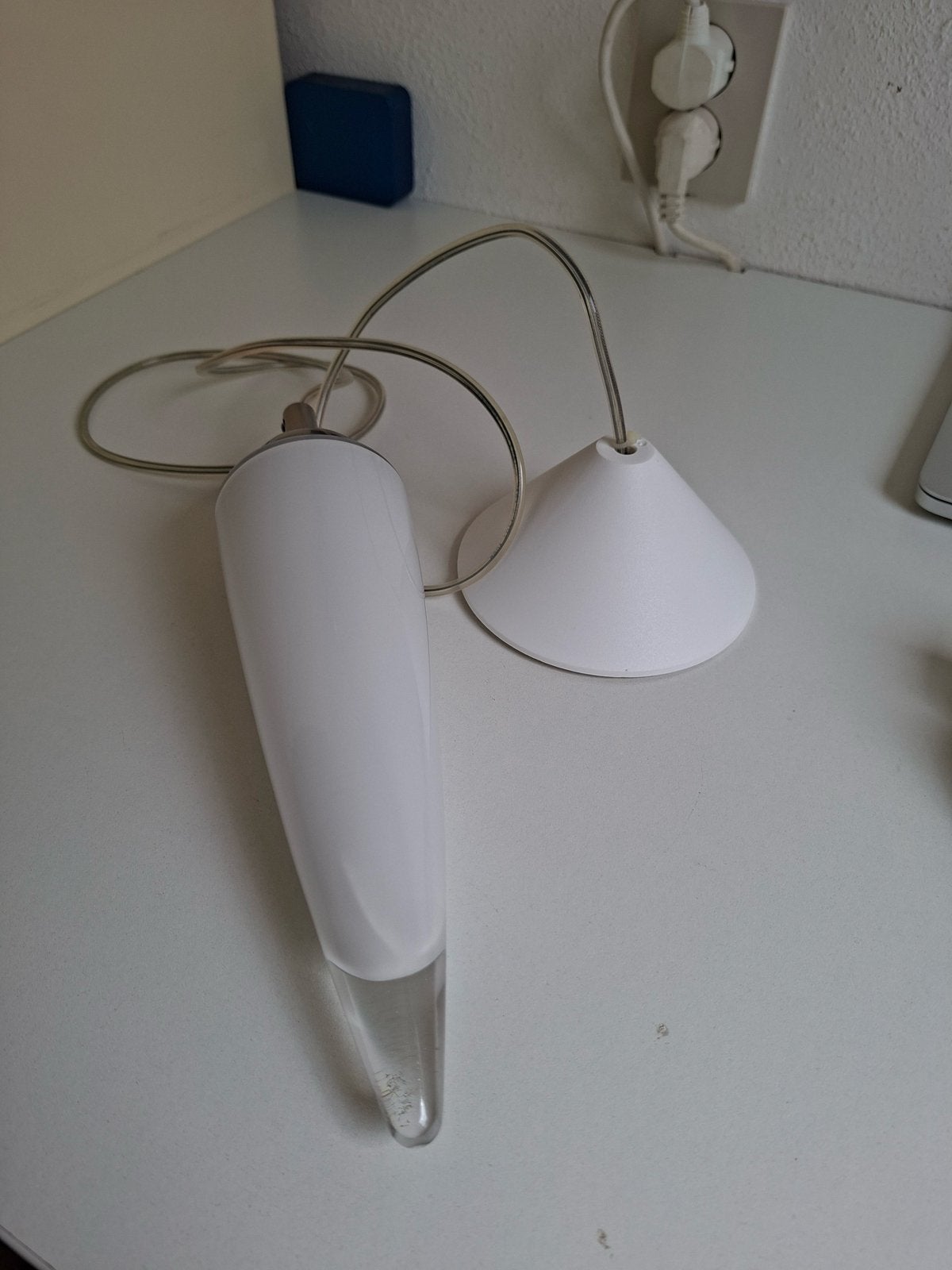 Ilu design vintage hanglamp (teepee), Ophalen of Verzenden, Zo goed als nieuw, Glas