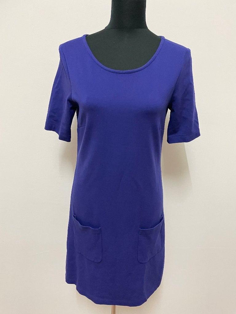 J251 - Paarse LaDress jurk maat XS met zakjes (1), Kleding | Dames, Paars, Ophalen of Verzenden, Zo goed als nieuw, Maat 34 (XS) of kleiner