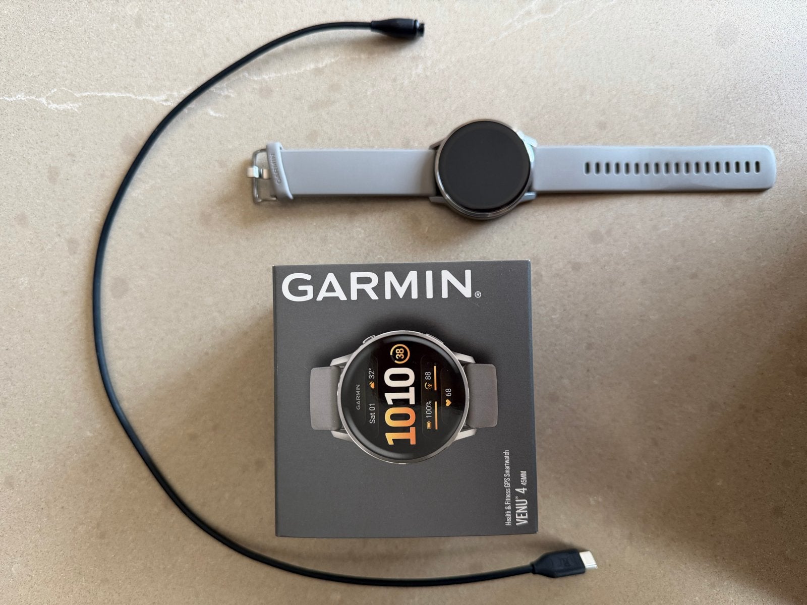 Garmin Venu 4 45mm Zilver/Grijs