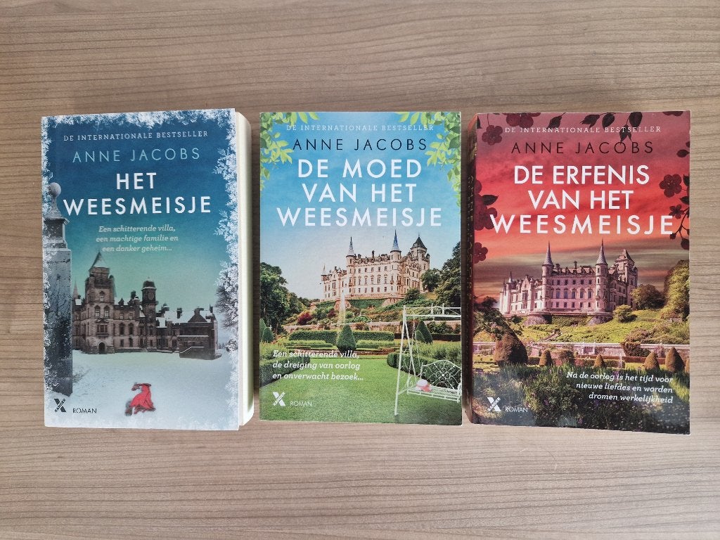 Anne Jacobs Boeken - Het weesmeisje 3 delen & Het landhuis, Boeken, Ophalen of Verzenden, Zo goed als nieuw, Anne Jacobs, Nederland