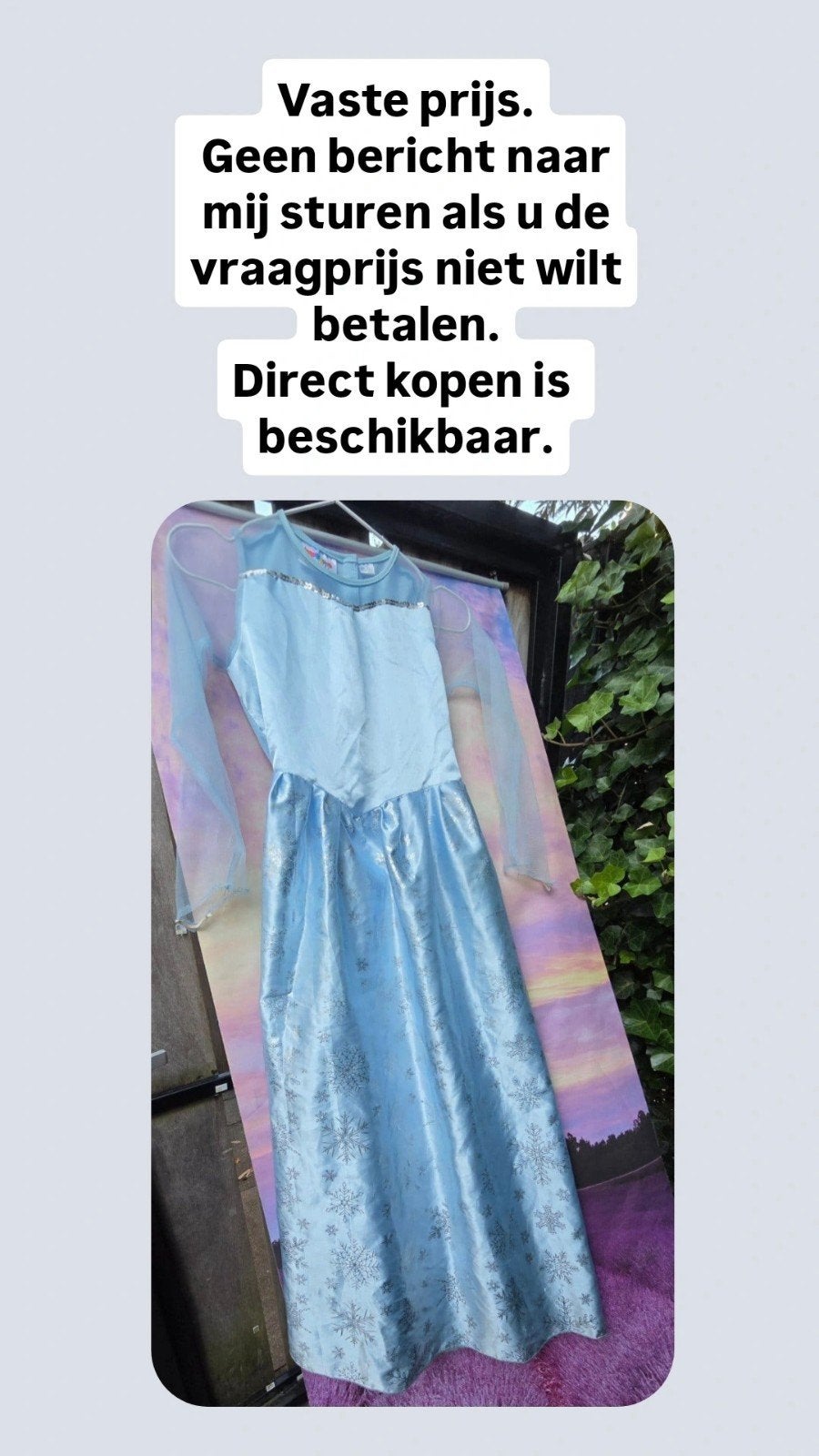 Frozen Elsa jurk - Gebruikt 7-10 jaar, Ophalen of Verzenden, Gebruikt, Meisje