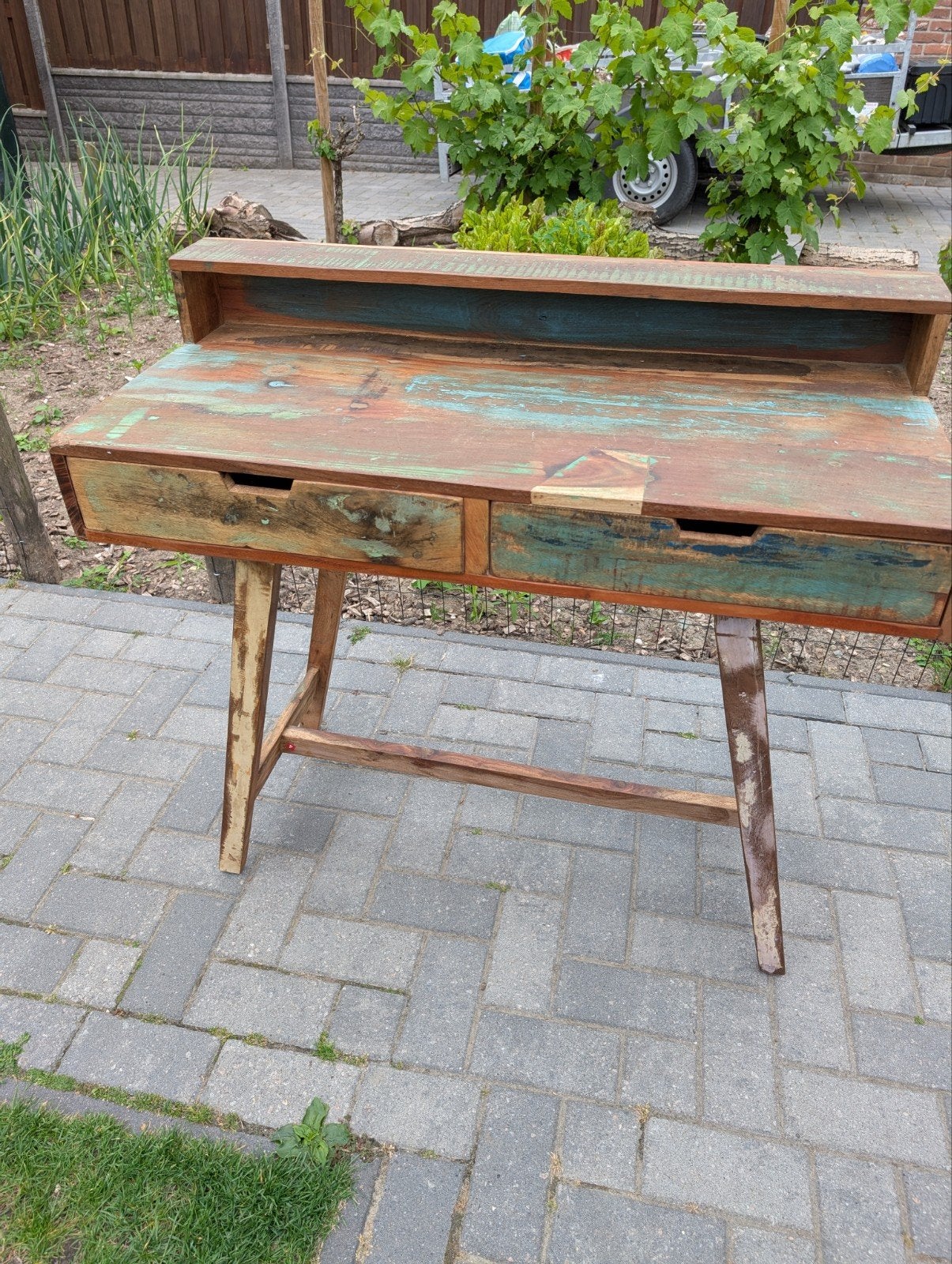 Bureau van scrap wood /gerecycled hout, Ophalen, Nieuw