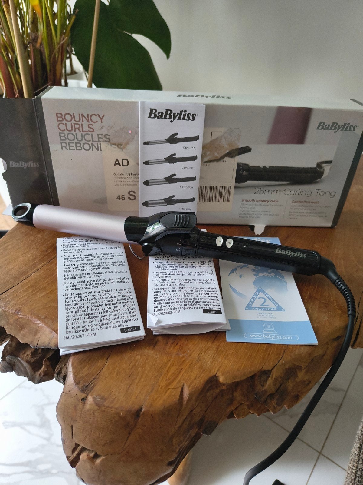 Babyliss krultang 25 mm - Bouncy Curls, Ophalen of Verzenden, Nieuw, Haarverzorging