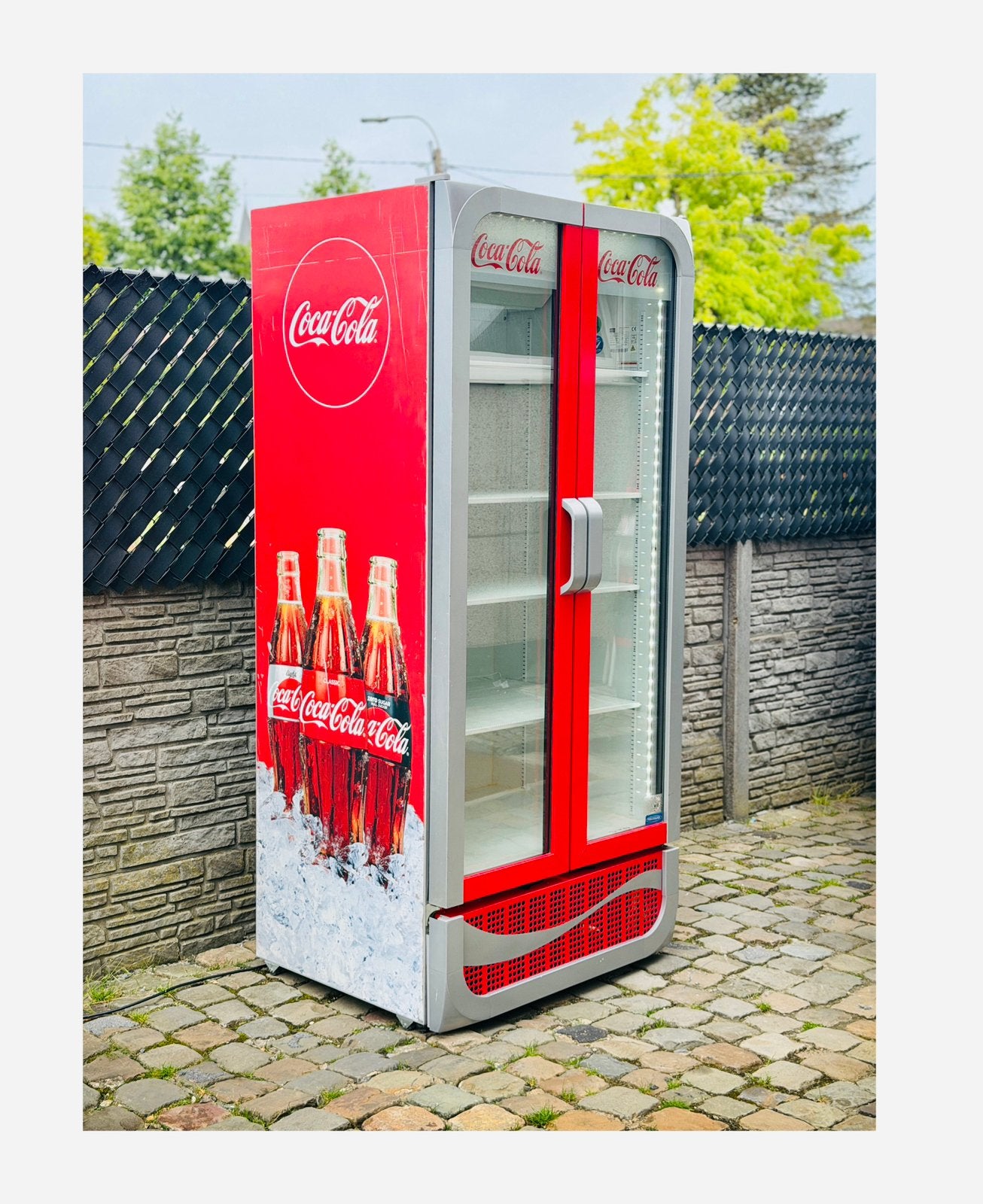 Dubbele Coca-Cola drankekoelkast, Witgoed en Apparatuur, Koelkasten en IJskasten, Ophalen, Gebruikt