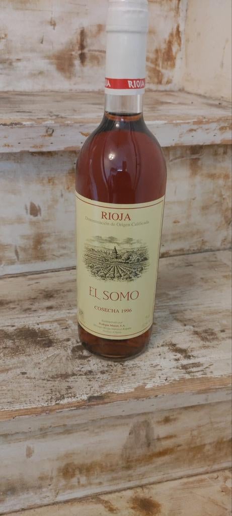 El Somo Rioja Cosecha 1996 Roséwijn, Ophalen of Verzenden, Gebruikt, Spanje, Roséwijn