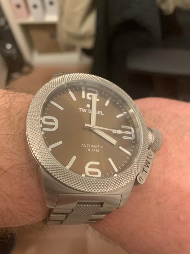 TW Steel automatic, Ophalen of Verzenden, Zo goed als nieuw, Leer, Overige merken