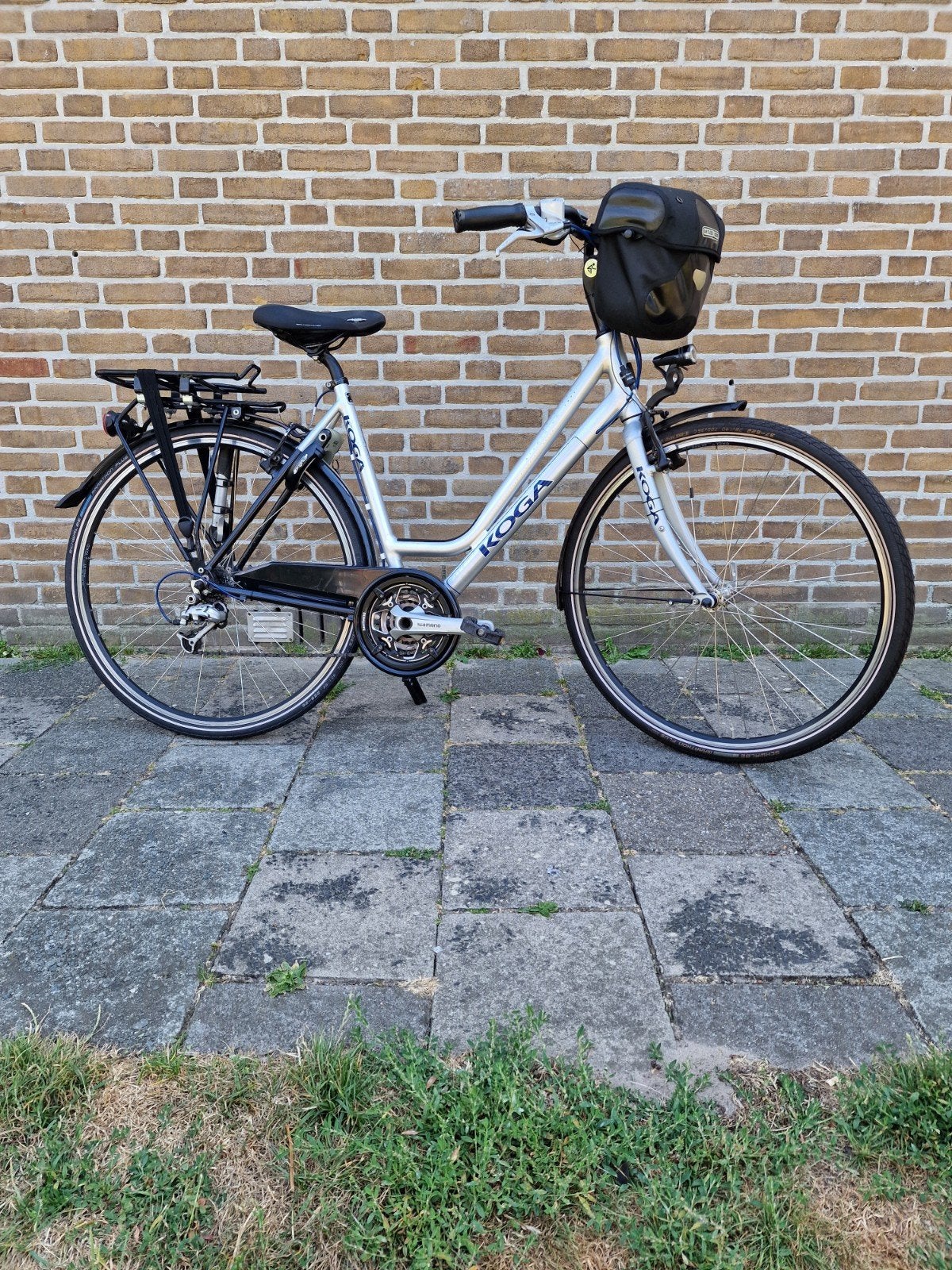 Koga Damesfiets - Zilver - Framehoogte 53 cm, Velgrem, Versnellingen, Ophalen, Overige merken