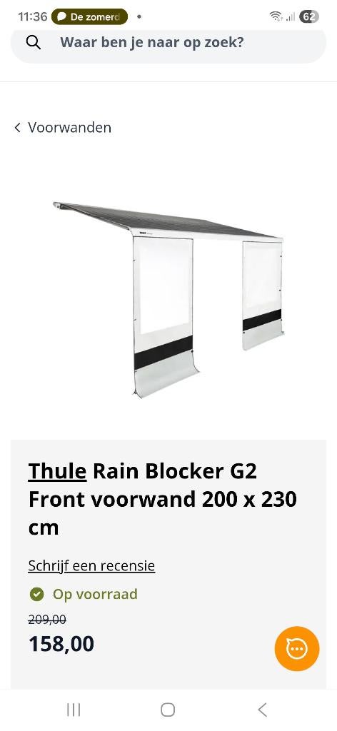 Camper accessoire, Ophalen, Zo goed als nieuw