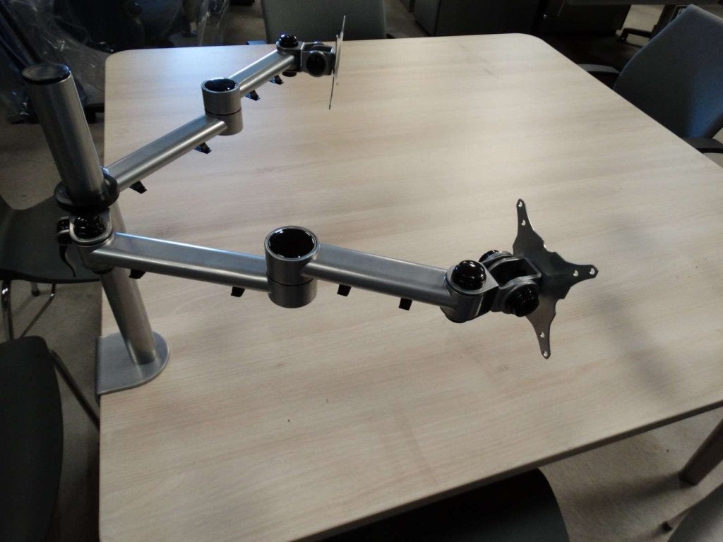 VST Pro TFT / LCD arm, ergo duo monitorarm ( ACTIE !! ), VST, In hoogte verstelbaar, Nieuw, Ophalen of Verzenden