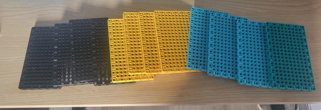 Lego Technic grondplaten - Zwart, Geel, Blauw, Ophalen of Verzenden, Nieuw