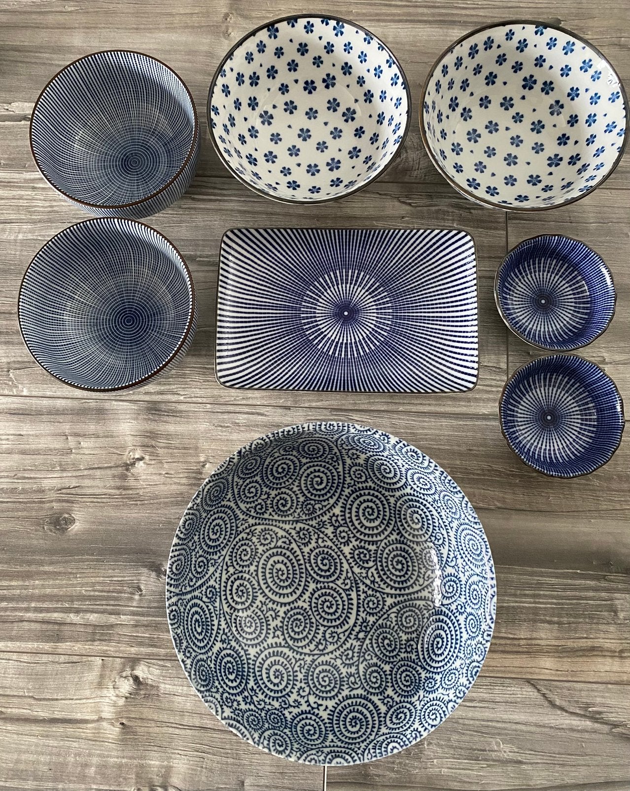 Origineel Japans servies, hoge kwaliteit! Alles in 1 koop., Ophalen of Verzenden, Zo goed als nieuw, Kom(men), Overige stijlen