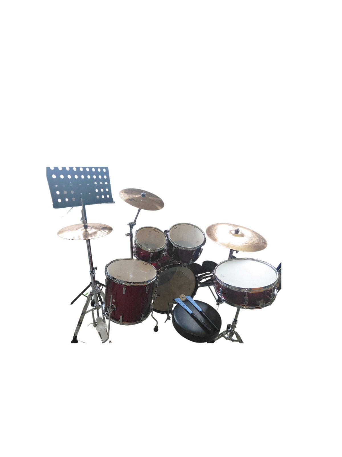 Rood sprankelend Senor drumstel met extra's - Nieuw!, Ophalen