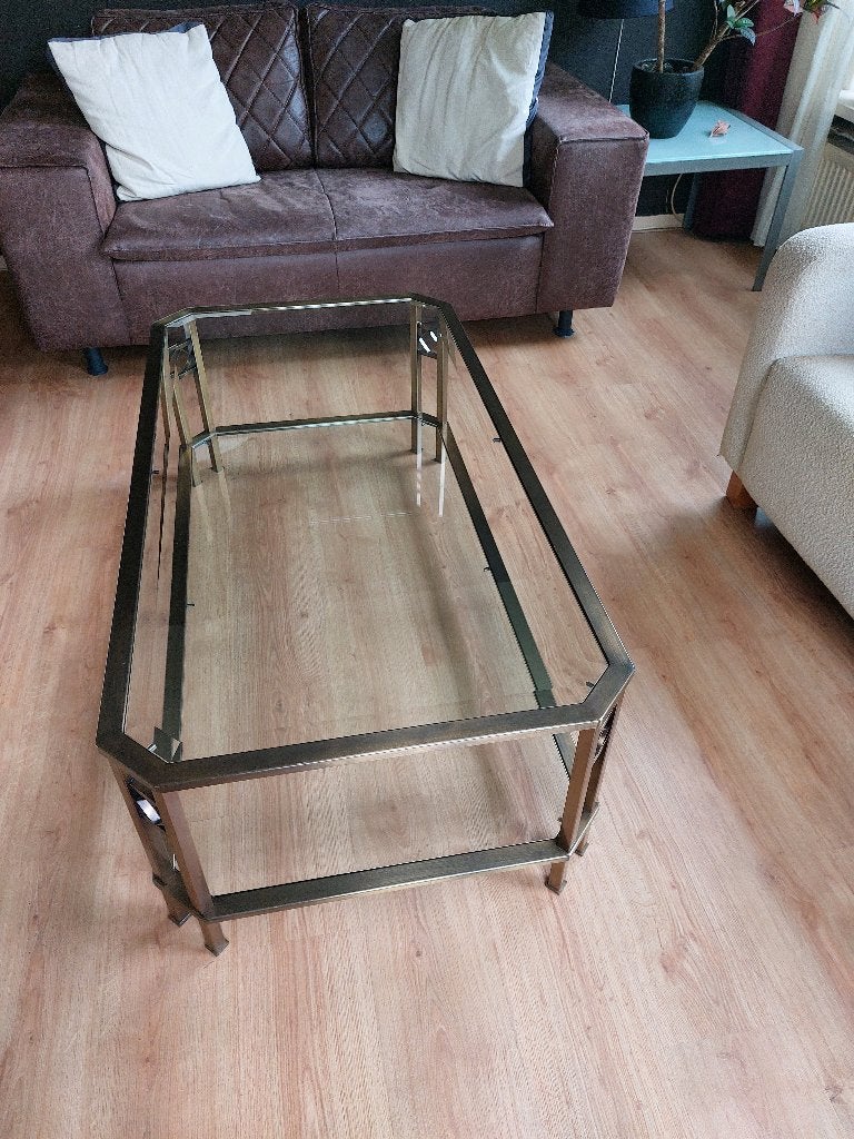 vintage salon tafel, Huis en Inrichting, Ophalen, Gebruikt, 100 tot 150 cm, Vintage