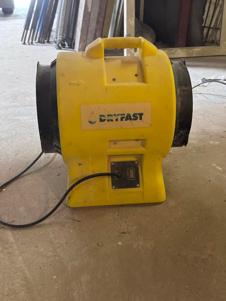 Dryfast stofafscheider / ventilator met stofzak en 10m slang, Ophalen of Verzenden, Zo goed als nieuw