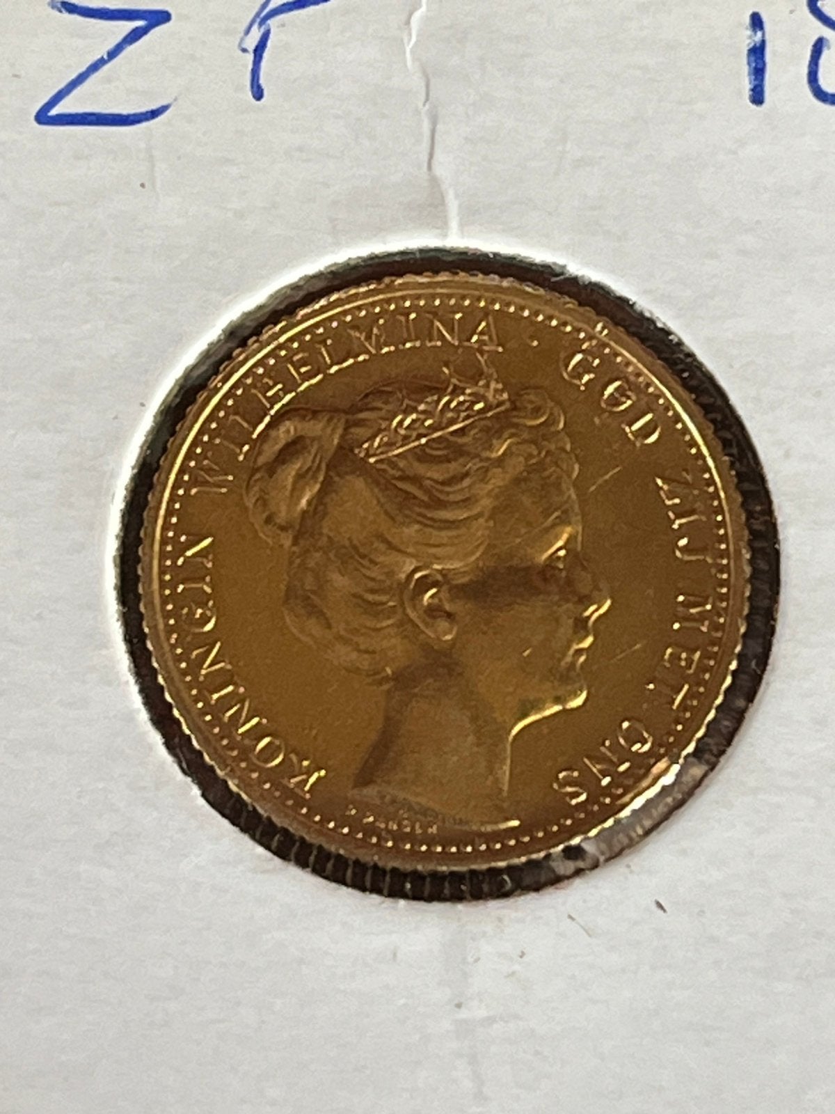 Goud tientje 1898, Ophalen of Verzenden, Koningin Wilhelmina, 10 gulden, Goud