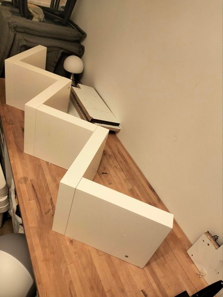 LACK wandplank zigzag, Ophalen