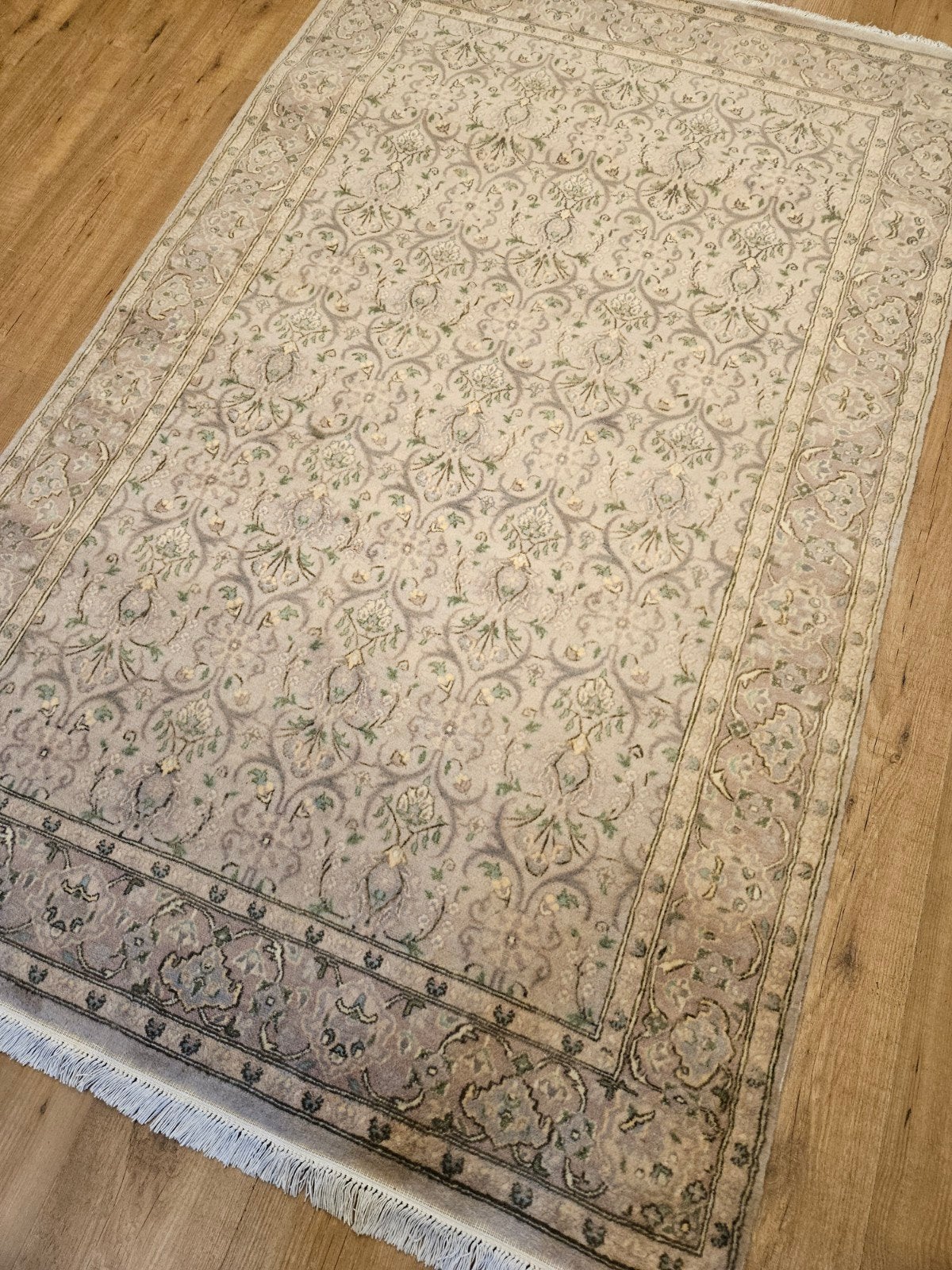Handgeknoopt oosters tapijt sultry 188x120, Info@SlatsAntiek.nl, 100 tot 150 cm, Groen, Perzisch