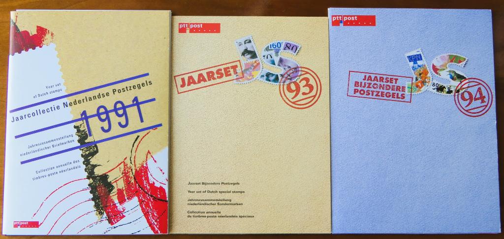 Jaarsets bijzondere postzegels: 1994, 1993, 1991 (postfris), Postzegels en Munten, Postzegels | Nederland, Ophalen of Verzenden