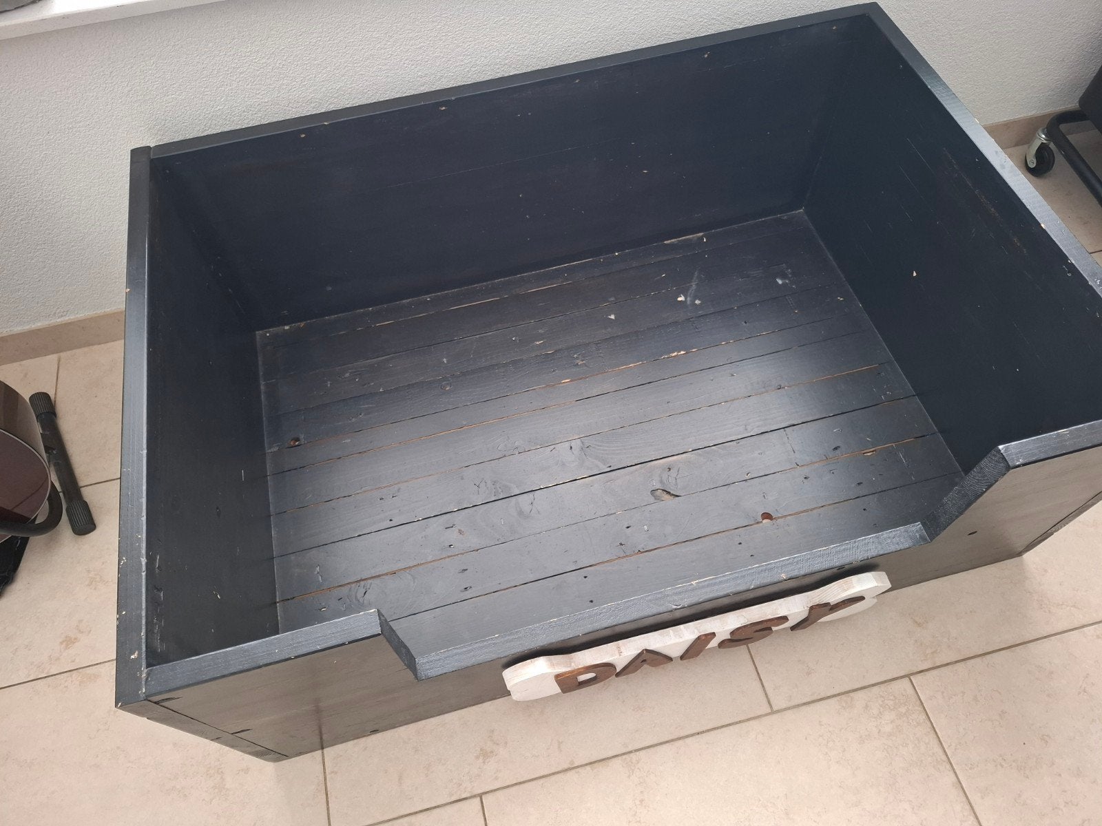 Houten hondenmand zwart, Ophalen, Overige