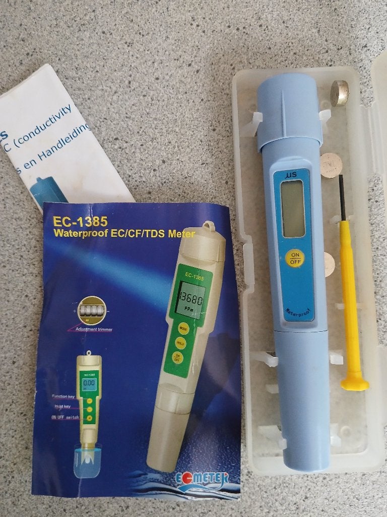 EC-1385 WATERPROOF EC/CF/TDS meter, Ophalen, Gebruikt