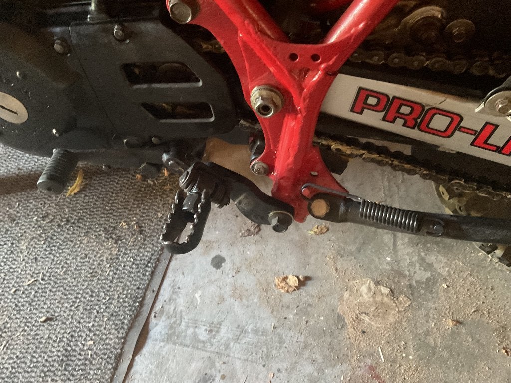 XL500R voetensteun, links, Motoren, Ophalen of Verzenden, Gebruikt