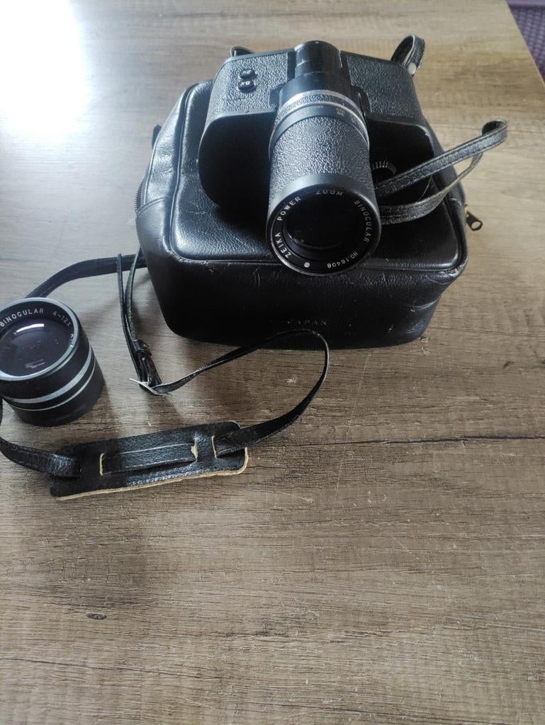 Vintage Zeika Opt. Co. Verrekijker 2K-8X35 met hoes, Gebruikt, Overige typen, Ophalen of Verzenden, 8 tot 12x