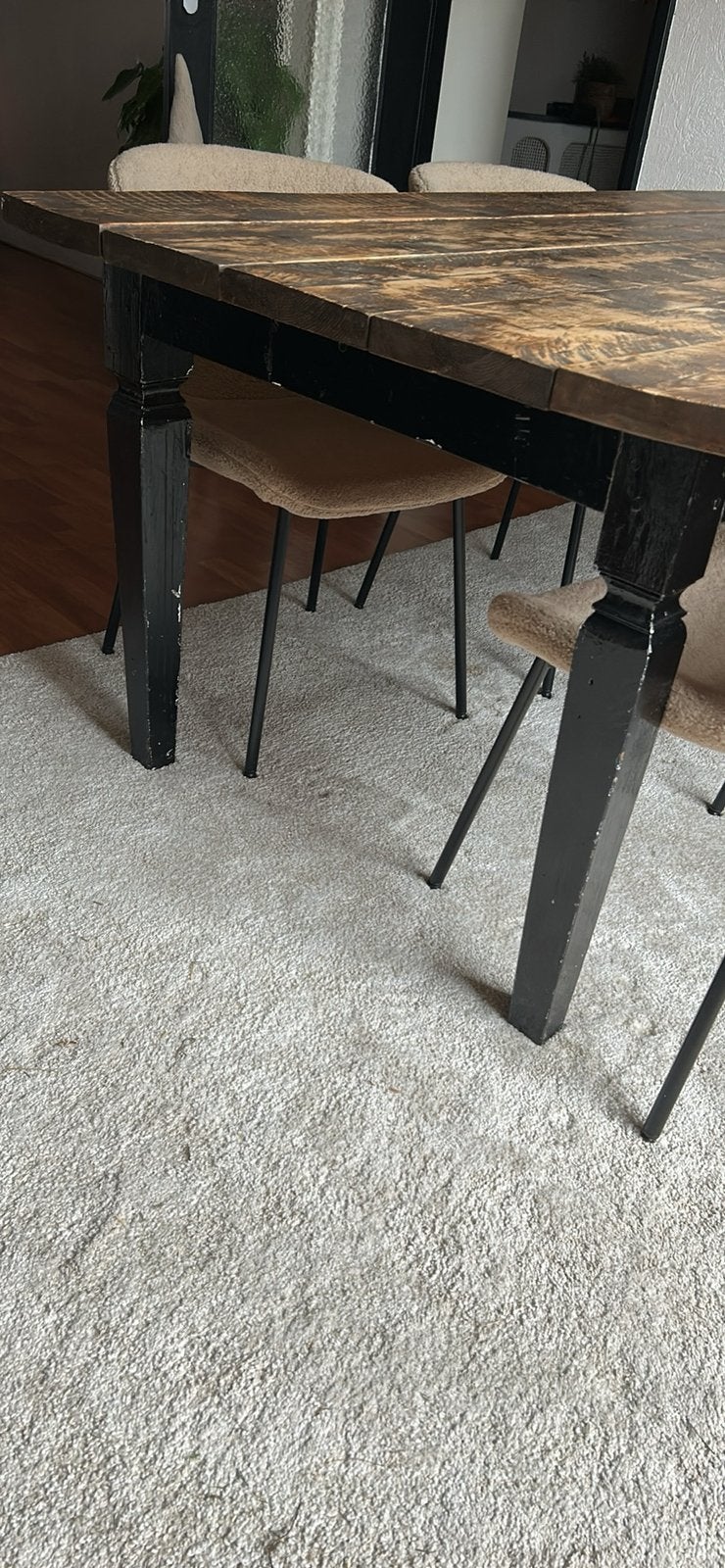 Eettafel, Huis en Inrichting, Tafels | Eettafels, Ophalen, 200 cm of meer, 50 tot 100 cm, Zo goed als nieuw