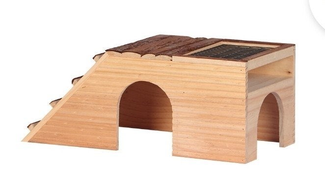 2 cavia huisjes groot met hooiruif, Ophalen of Verzenden, Overige typen