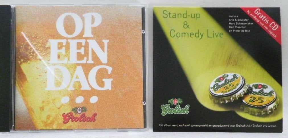 Grolsch c.d.'s.  Op een dag, 1993. Stand-up & comedy live., Ophalen of Verzenden, Zo goed als nieuw