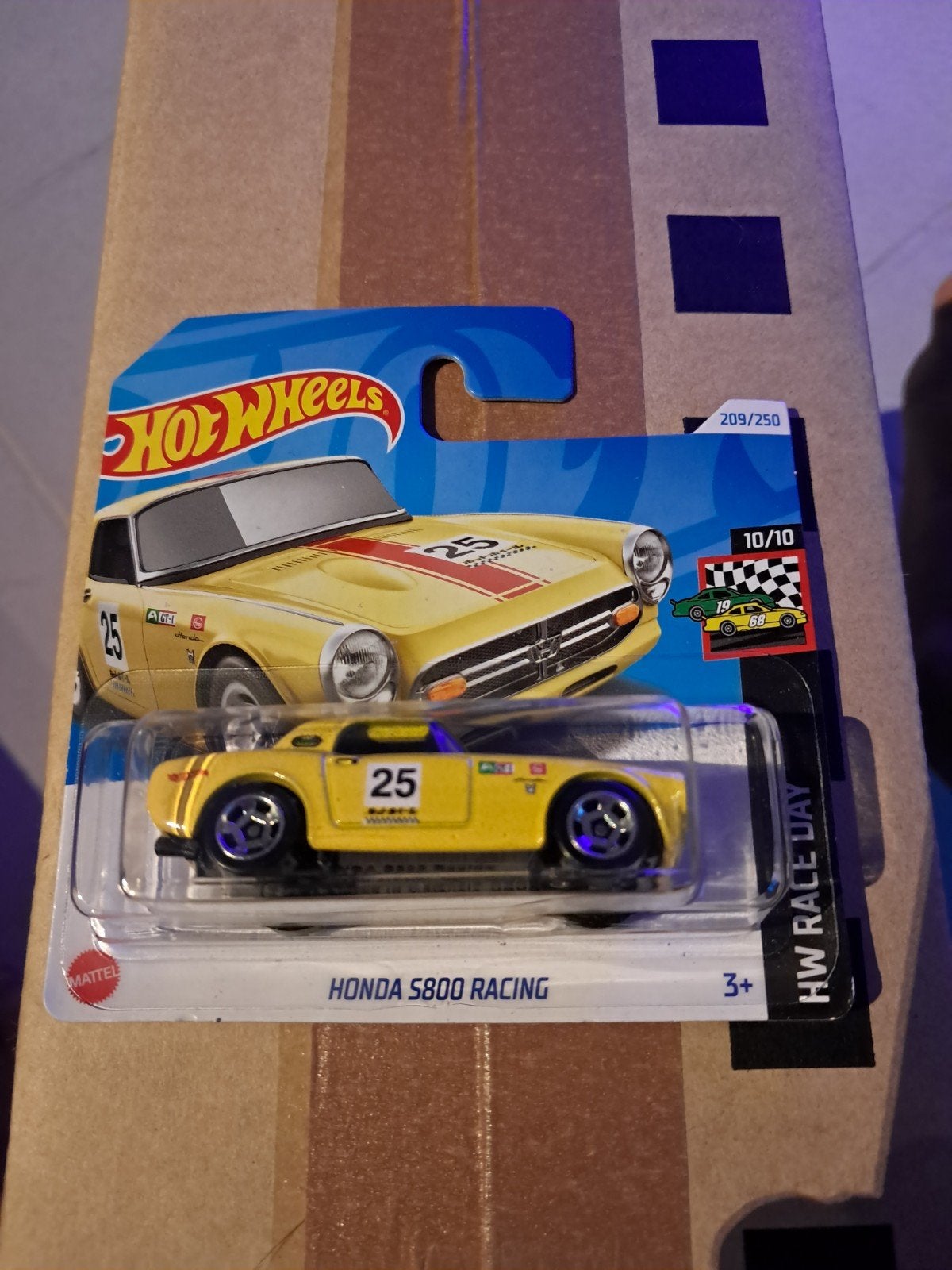 Hot Wheels Honda S800 Racing geel nieuw in verpakking, Ophalen of Verzenden, Nieuw, Auto