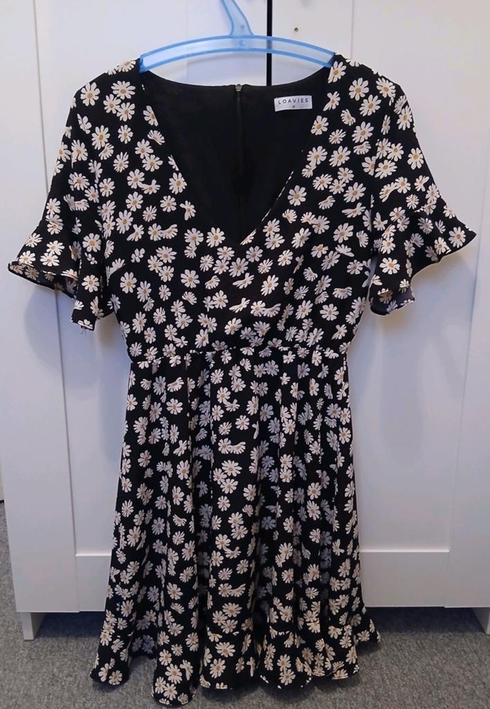 Zomer jurk loavies, Zwart, Ophalen of Verzenden, Knielengte, Maat 34 (XS) of kleiner