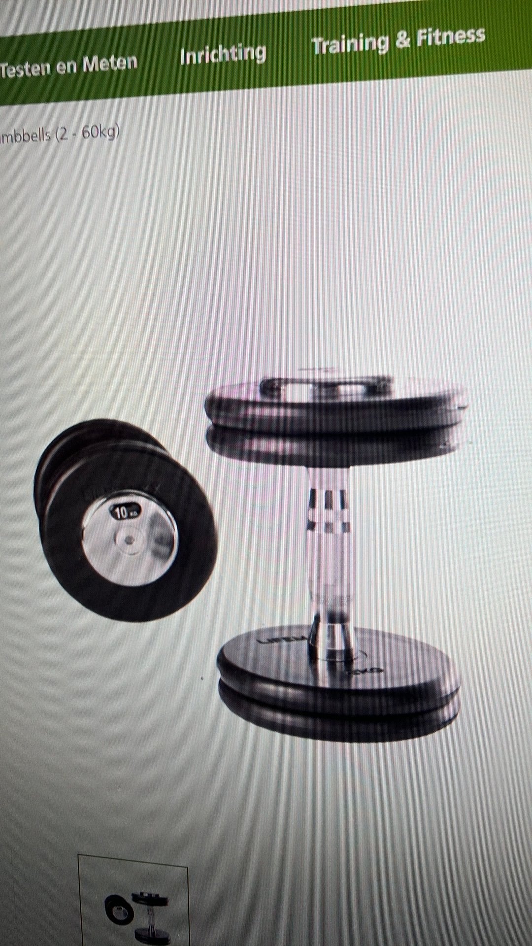 Lifemaxx dumbels 10-20kg, Sport en Fitness, Ophalen of Verzenden, Zo goed als nieuw