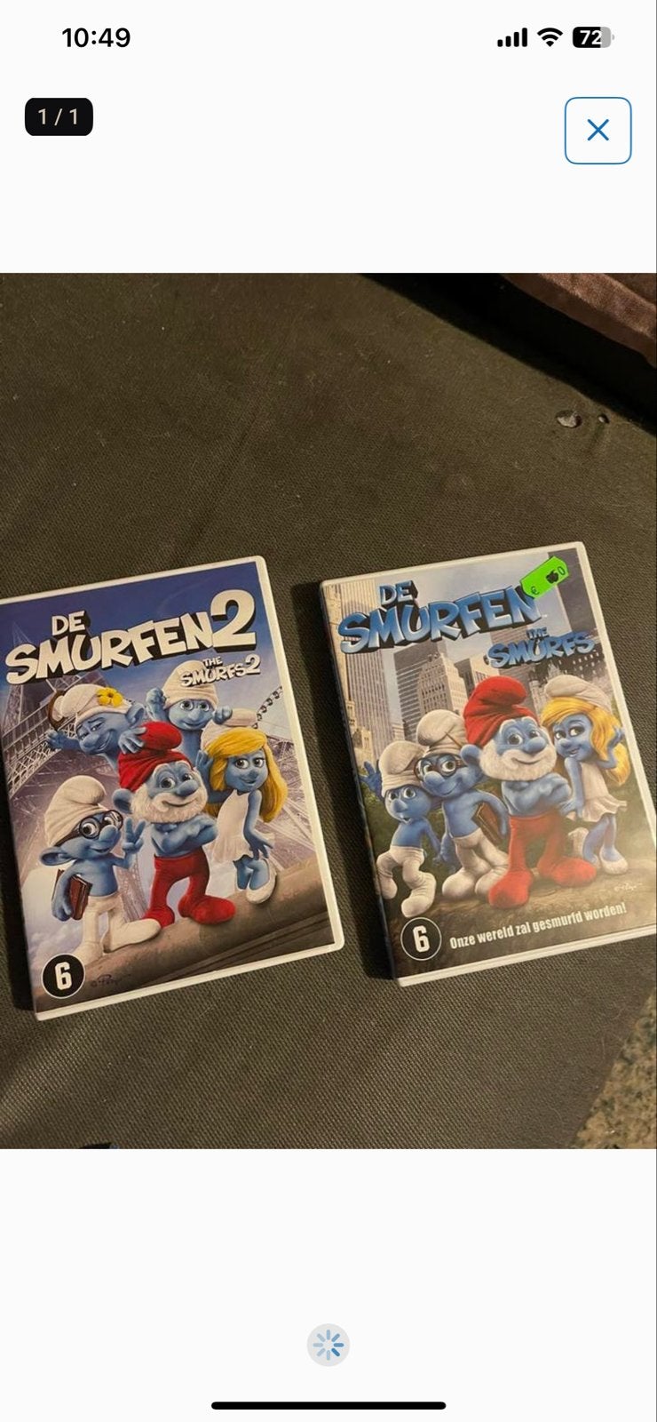De Smurfen 1 & 2 DVD - Familieplezier voor jong en oud, Gebruikt, Vanaf 6 jaar, Familie, Film