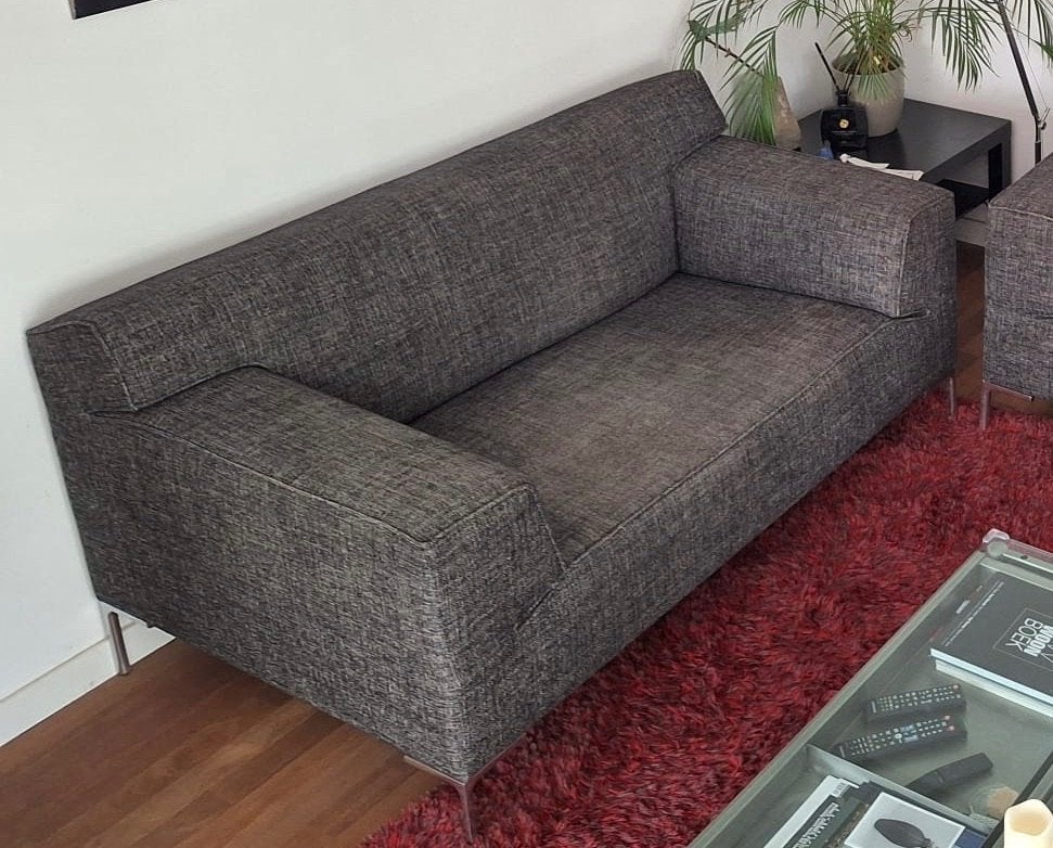 Design on stock bloq bank / loveseat met hocker, Ophalen, Gebruikt, Overige maten, 75 tot 100 cm