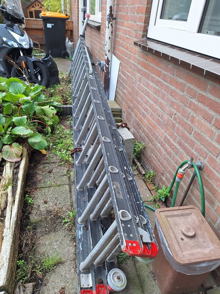 Ladder, Doe-het-zelf en Verbouw, Ophalen, Gebruikt, Ladder, 4 meter of meer