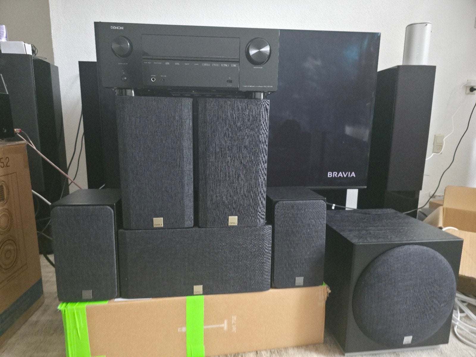 Dali opticon 2 MK2 - 5.1 set, Audio, Tv en Foto, Basreflex, Zo goed als nieuw, Dali, Boekenplank luidspreker