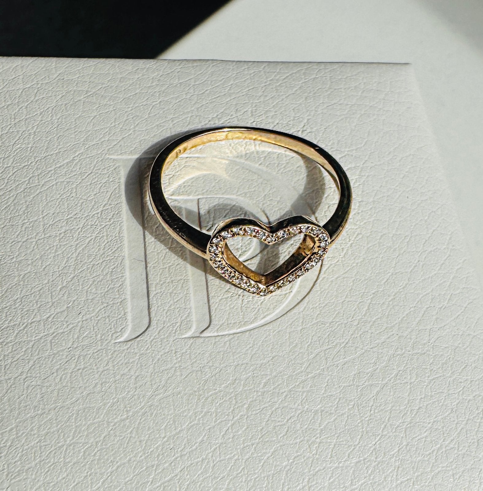 Hartjes ring  Dreamer met diamanten. Verlovingsring, 18 tot 19, Nieuw, Ophalen of Verzenden, Met edelsteen