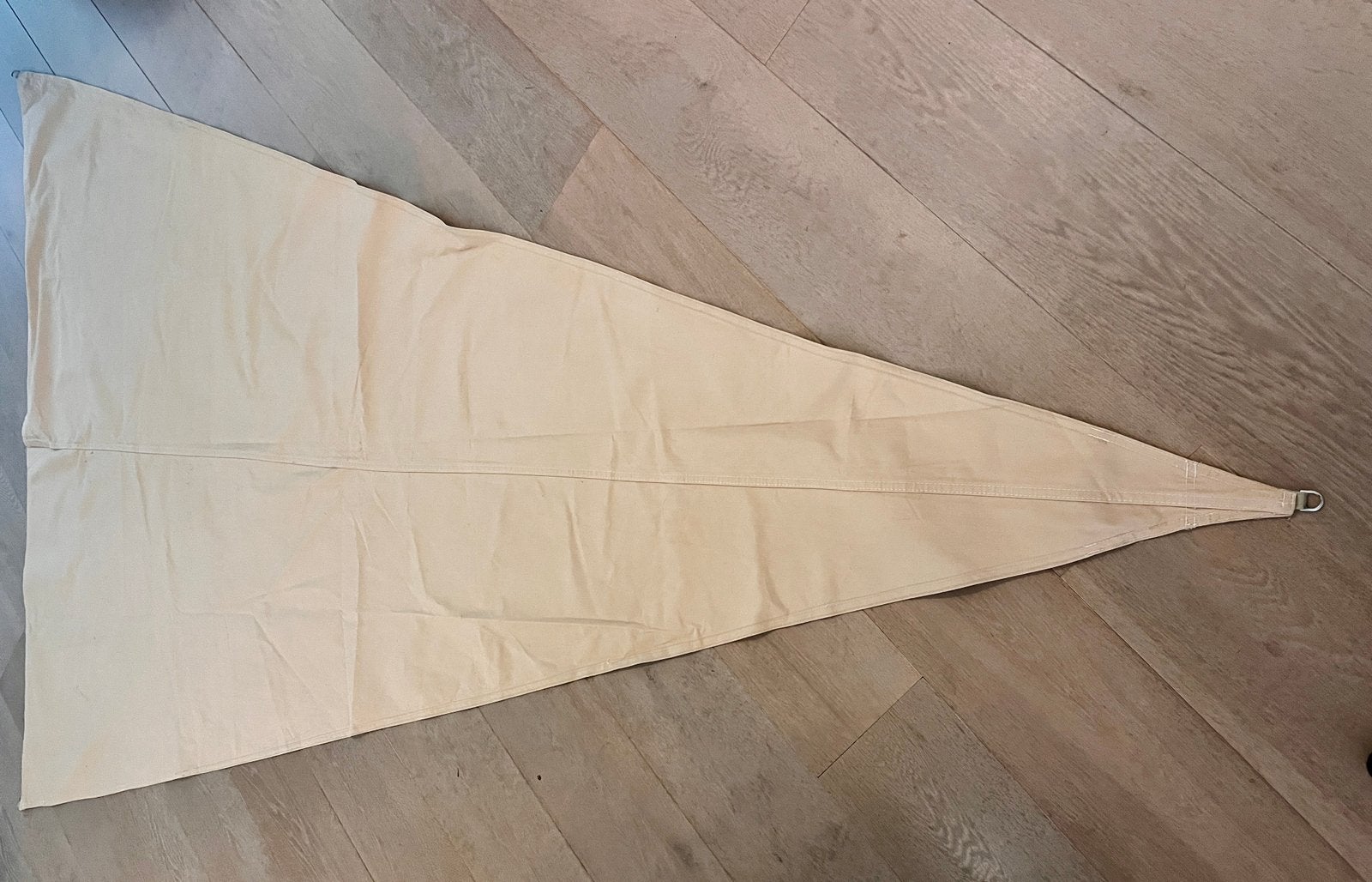 Zijscherm/Driehoek/Tarp (De Waard) 160x255x255, zand-beige, Ophalen of Verzenden, Zo goed als nieuw
