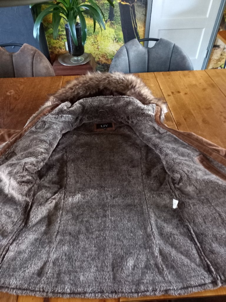suede jas, Kleding | Dames, Ophalen, Zo goed als nieuw