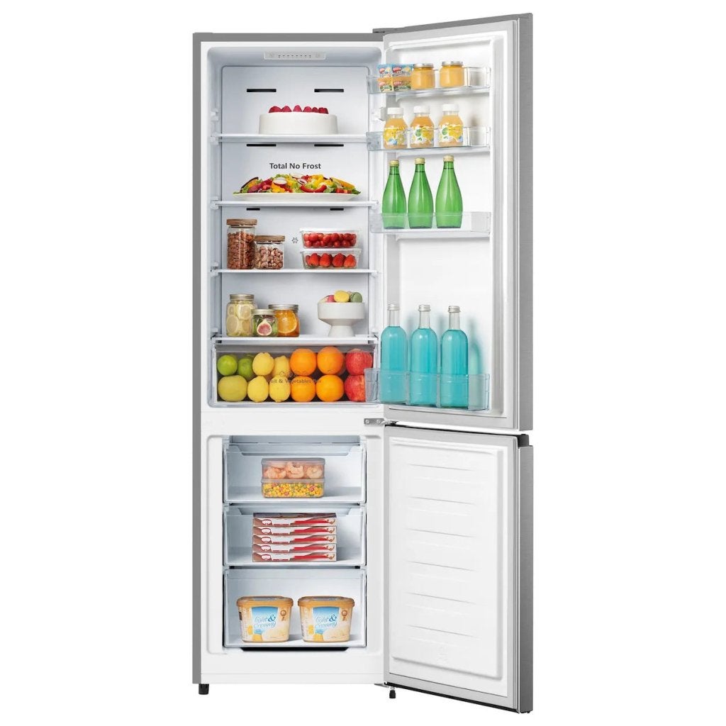 Hisense koelkast RB329N4ACE - RVS - NoFrost, 200 liter of meer, Met aparte vriezer, Nieuw, Hisense Nederland