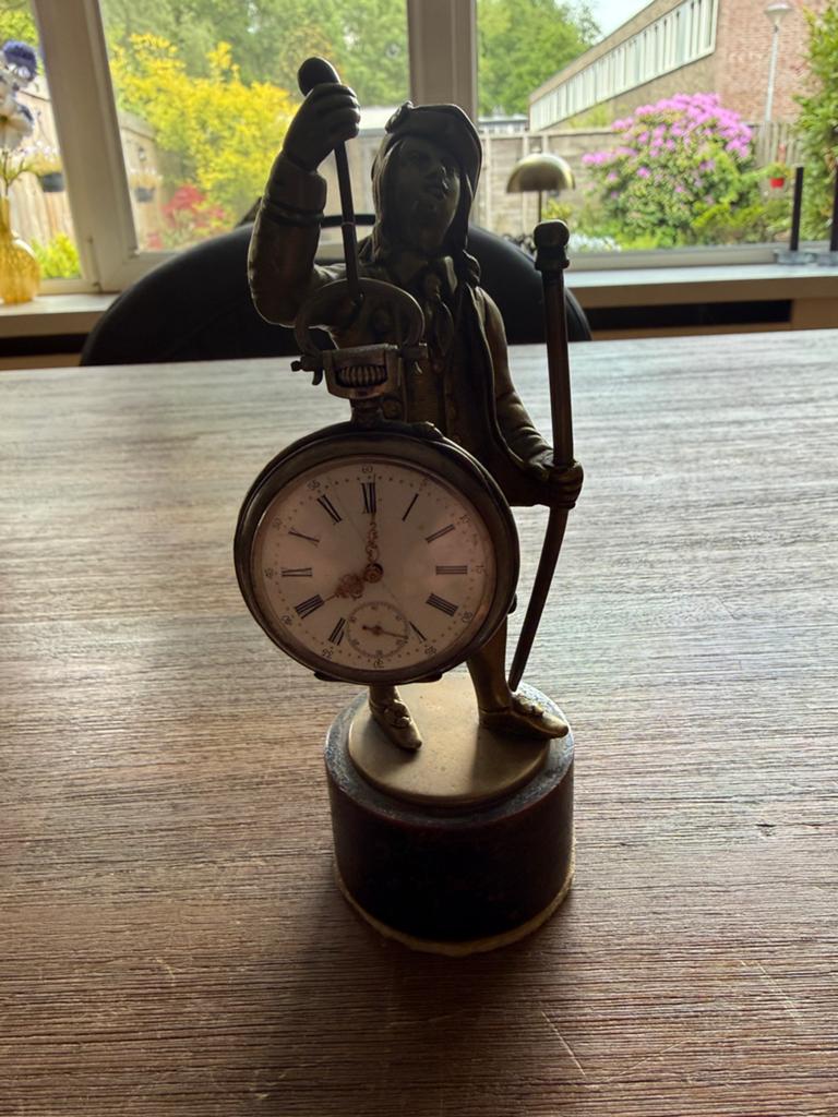 Porte Montre met zakhorloge, zakhorloge staander, Verzenden, Gebruikt