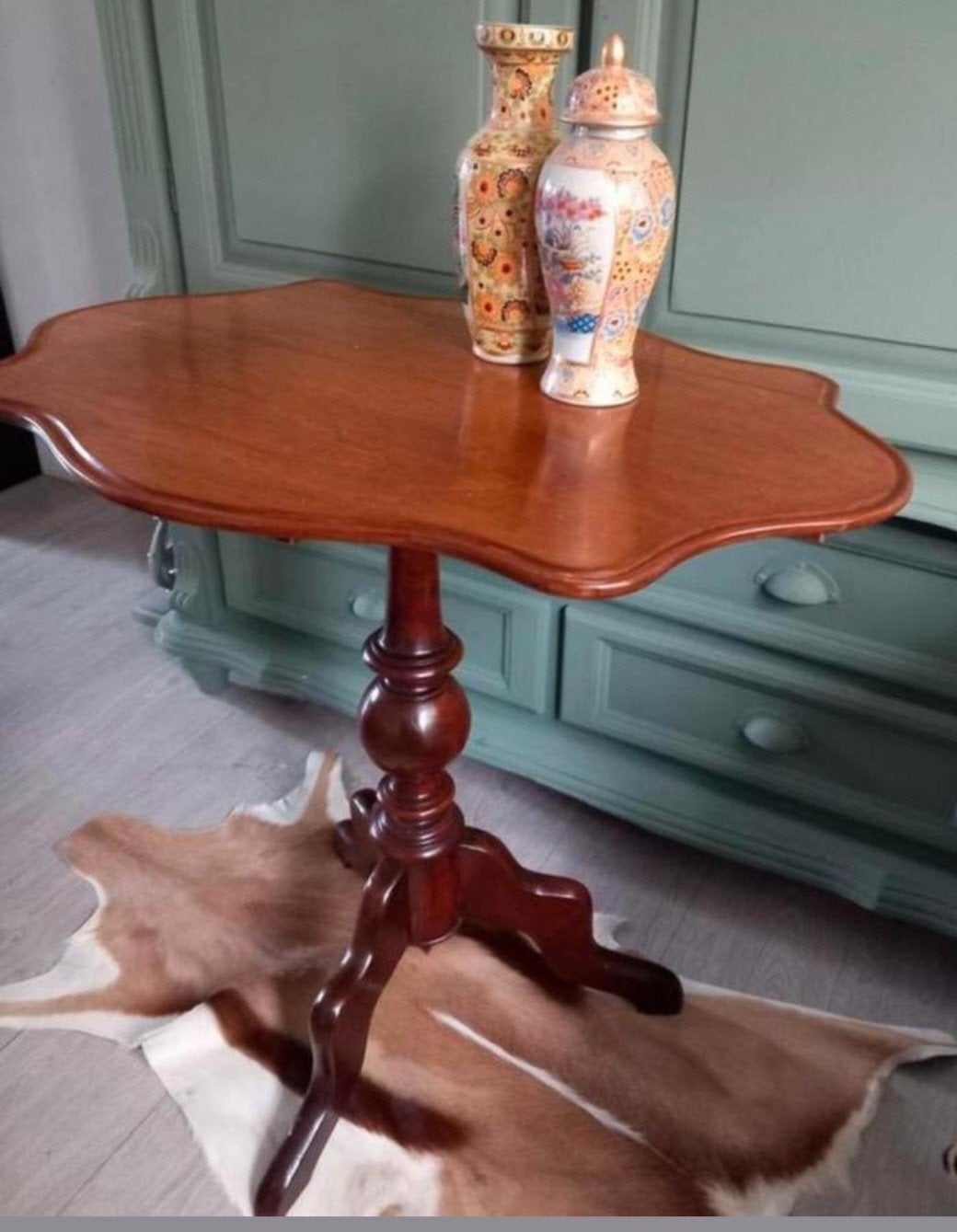 Mahonie antieke tafel, Ophalen
