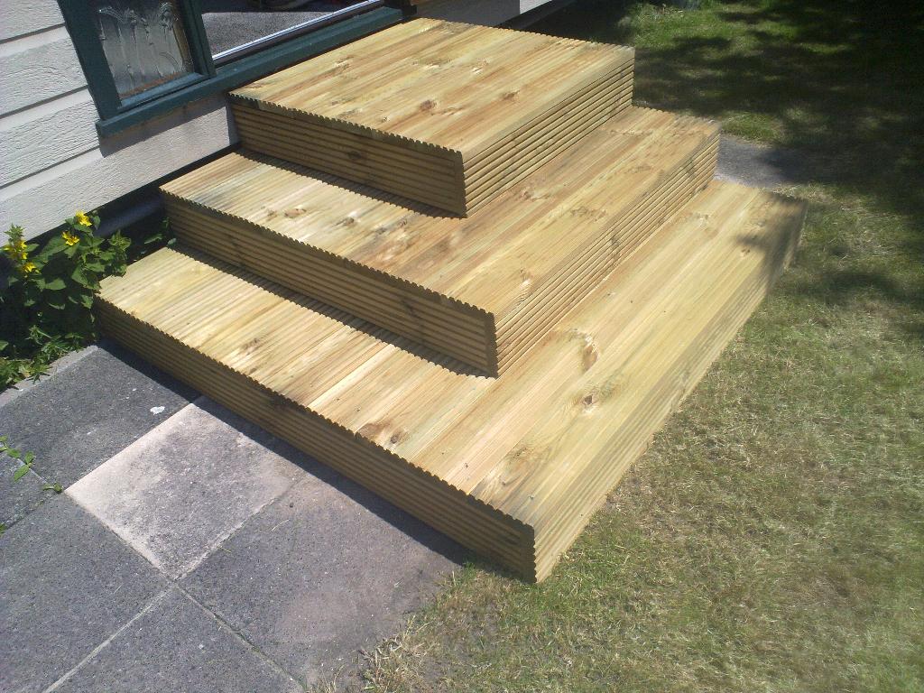 Opstap of bordes trap voor caravan of chalet IN ELKE MAAT, Ophalen of Verzenden, Nieuw