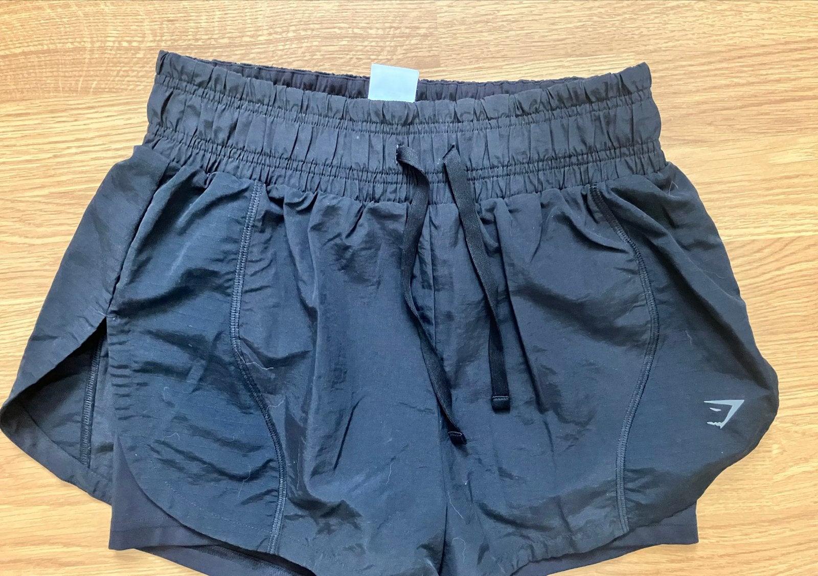 Gymshark sportbroekje zwart - Zo goed als nieuw! Maat S, Zwart, Ophalen of Verzenden, Maat 36 (S), Fitness of Aerobics