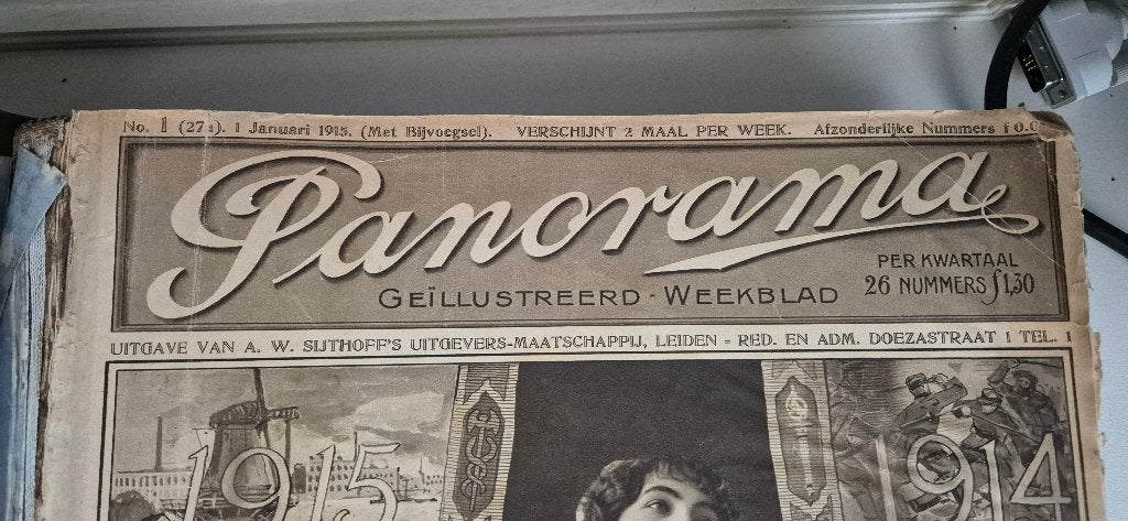 Jaargang Panorama weekbladen jaargang 1915. 110 jaar oud, Ophalen, Gelezen, Overige typen