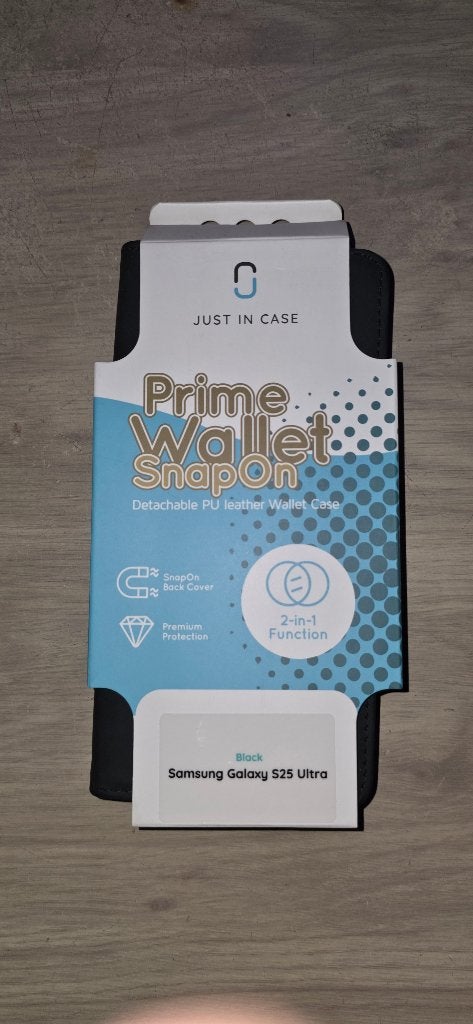 Just In Case Prima Wallet SnapOn PU Leren Wallet Case, Ophalen of Verzenden, Nieuw, Overige modellen, Overige typen