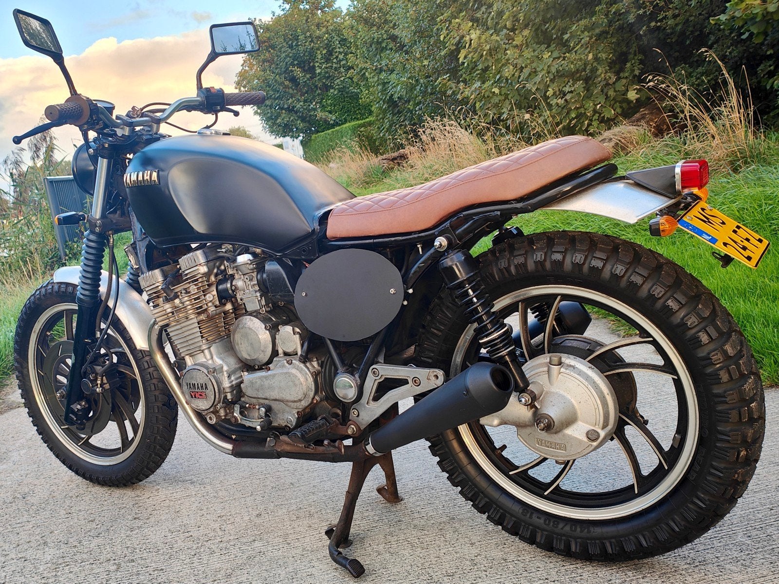 Yamaha XJ750 belastingvrij Enduro Scrambler veel vernieuwd, Motoren, Sportuitlaat, Occasion, 4 cilinders, Motorrijbewijs A