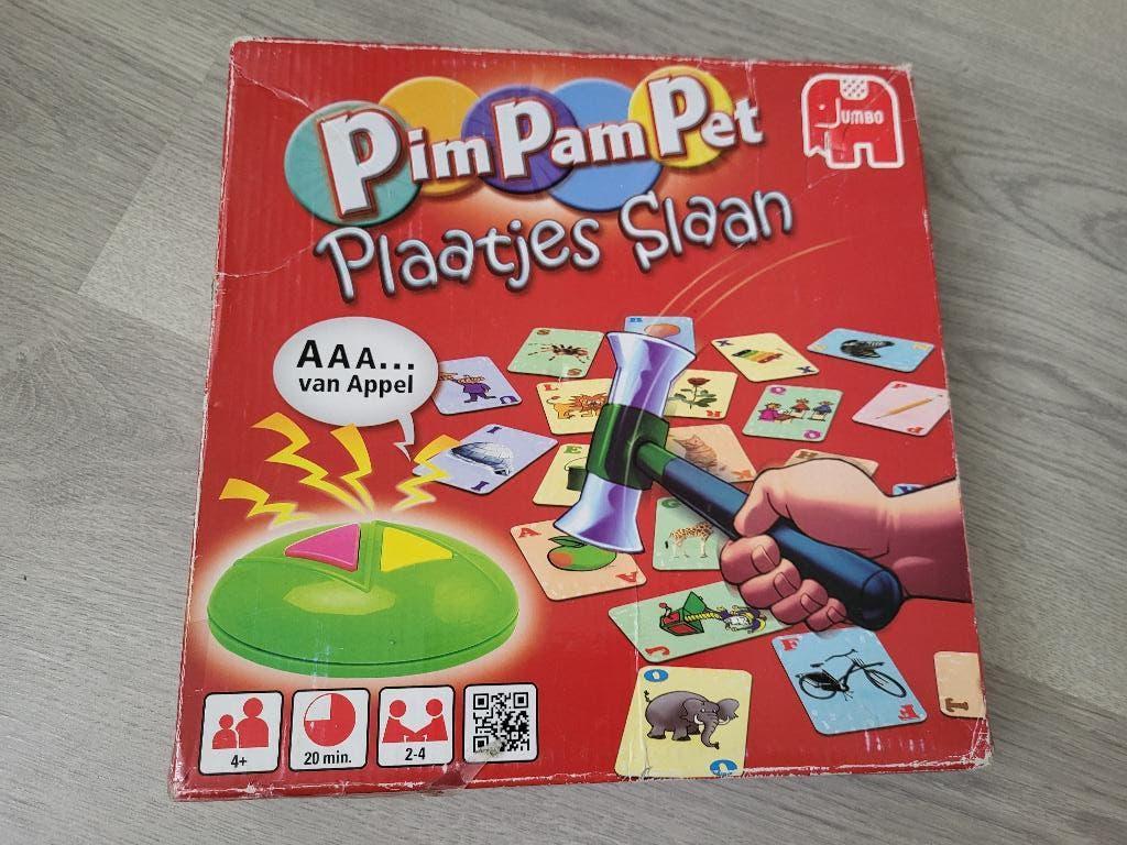 pim pam pet plaatje slaan, Hobby en Vrije tijd, Gezelschapsspellen | Bordspellen, Ophalen of Verzenden, Gebruikt