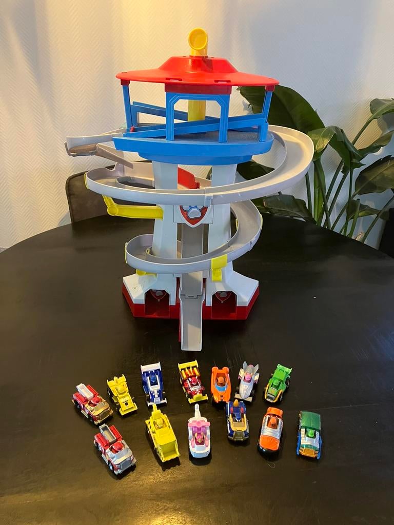 Paw Patrol Uitkijktoren racebaan, Kinderen en Baby's, Speelgoed | Actiefiguren, Ophalen, Zo goed als nieuw