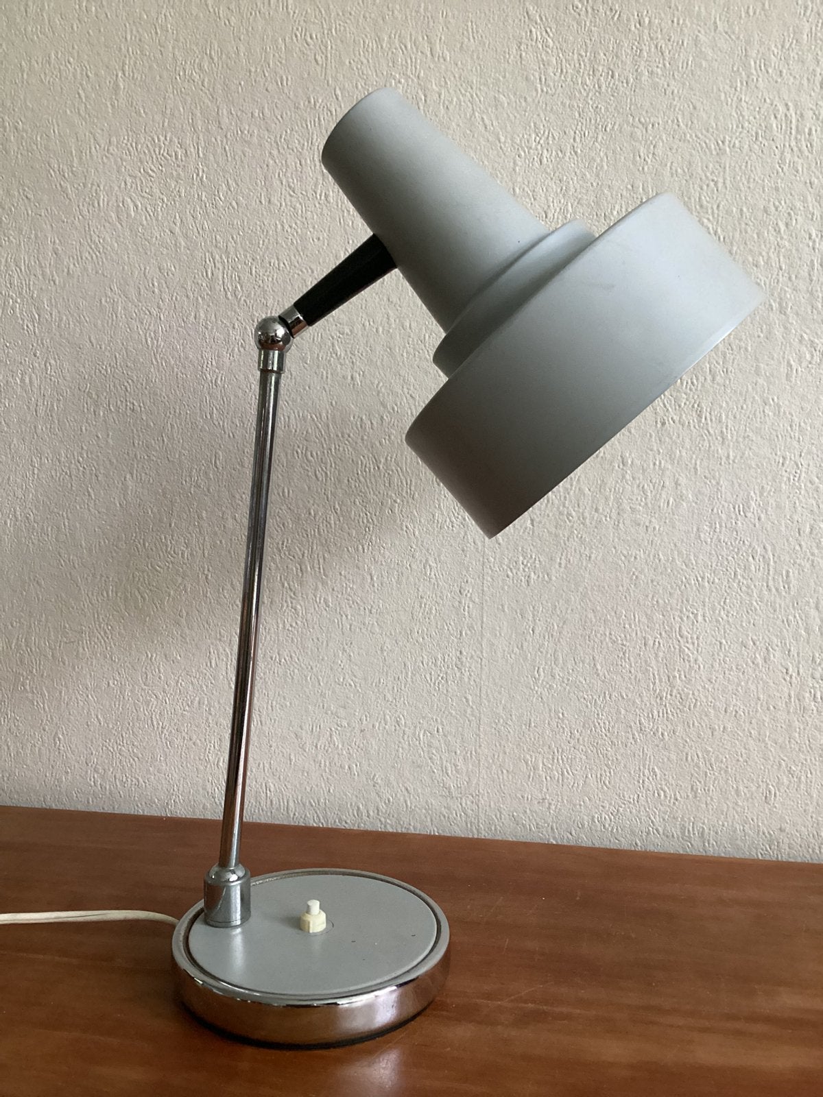 vintage bureaulamp, Huis en Inrichting, Lampen | Tafellampen, Ophalen of Verzenden, Zo goed als nieuw, Metaal, Minder dan 50 cm